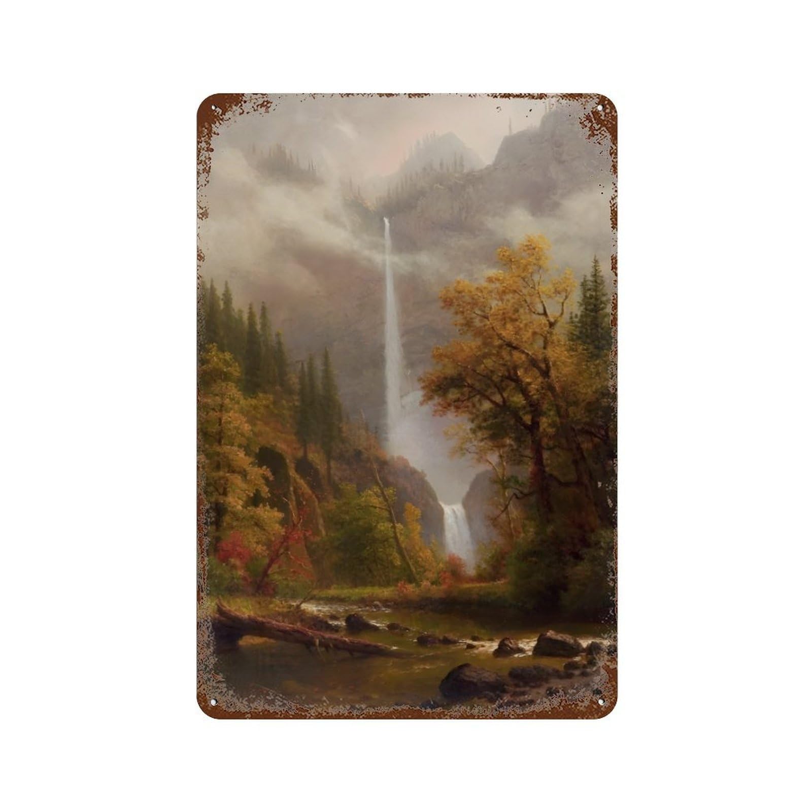 xiaoxiaoshen Albert Bierstadt (40) Wall Decor Art Metal Tin Poster Modern Home Decor Art Home Bar Shop Decorations Vintage Sign 30x20cm