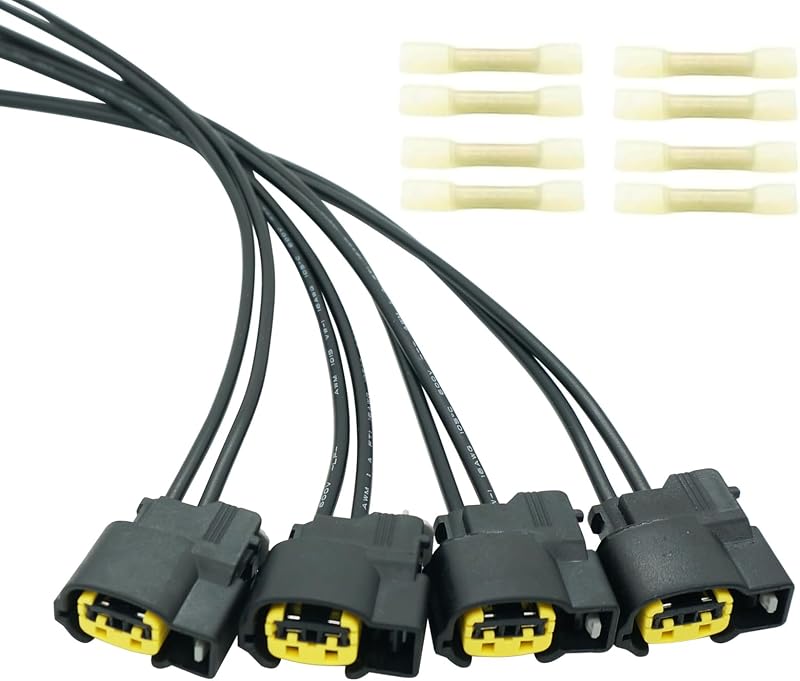 Conector do chicote da bobina de ignição Micarun 2 pinos para Hyundai e Kia – Conjunto com 4