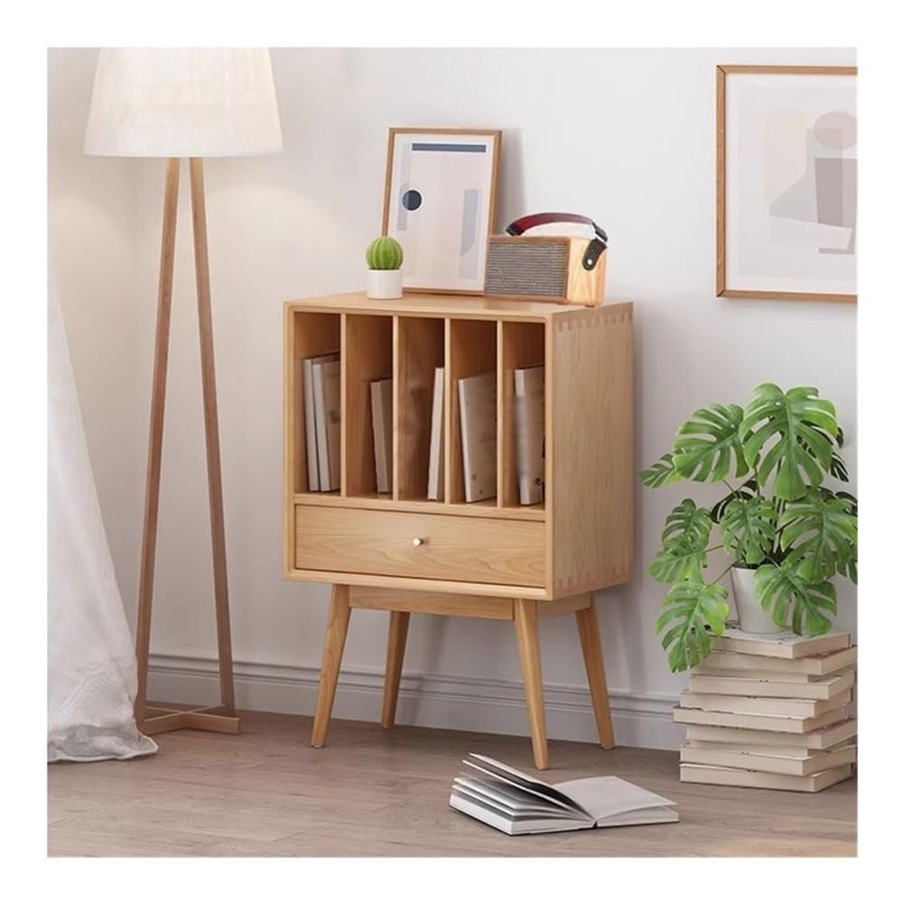 Porta CD Vetrina in legno for dischi in vinile con cassettiera credenza multifunzionale for la casa