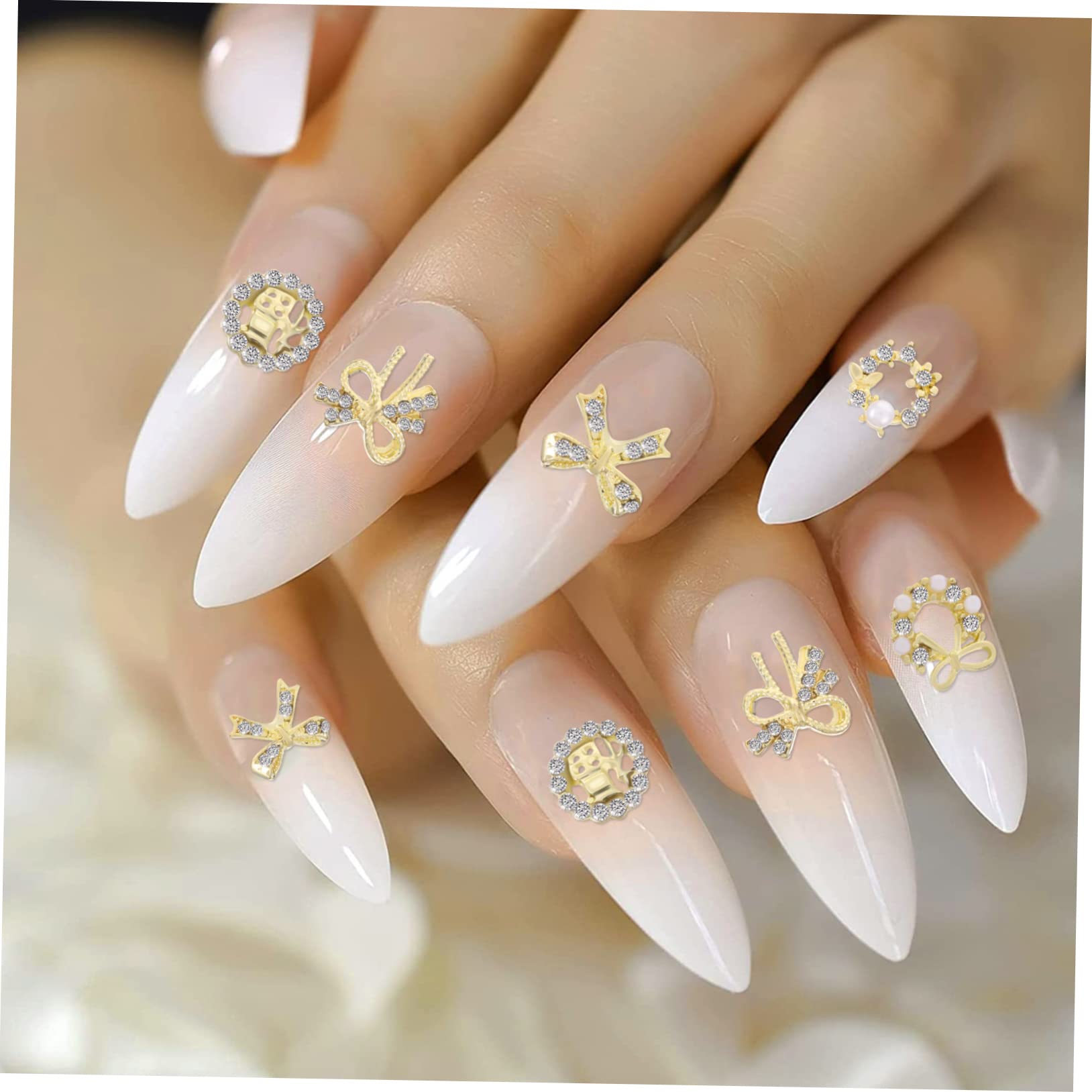 minkissy 5 Set Di Ciondoli Per Unghie in Metallo Set Di Accessori Per Manicure Art Decorazioni Per Unghie 30 Pezzi * 5