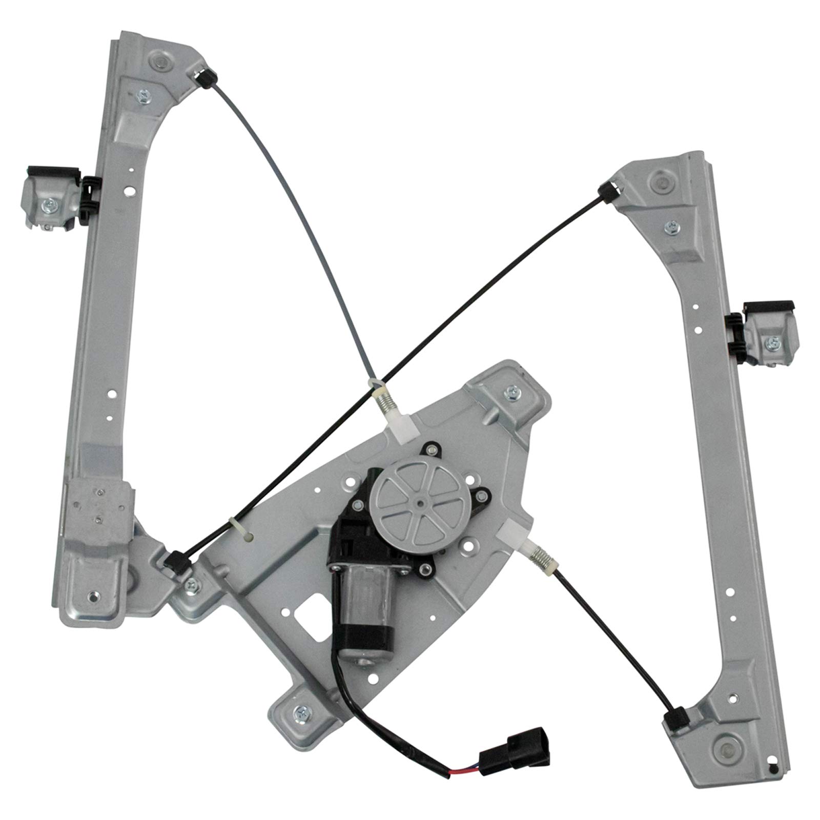 TRQ Front Left Power Window Regulator &amp; Motor Assembly Drivers Side Compatible with 2010-2011 Chevrolet Equinox GMC Terrain GM1350195