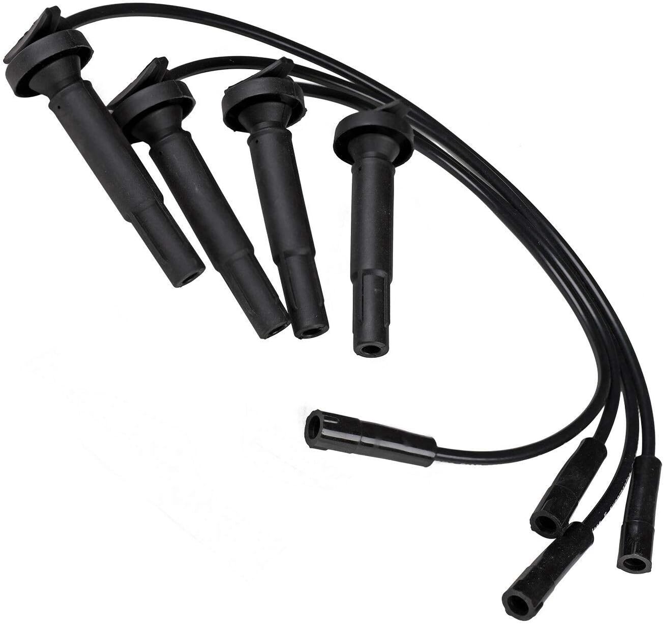 Ignition Spark Plug Wires 7mm (4PC Set) for 1999-2004 Subaru Forester Impreza Legacy Outback H4 2.5L