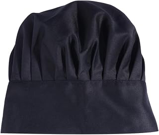 CLISPEED Chapéus Adulto Chapéu Do Cozinheiro Chefe Elástico Padeiro de Catering Cozinhar Cozinheiro para Homens E Mulheres (Preto) Bonés E Chapéus Masculinos
