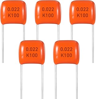 Sound harbor Orange Guitar Capacitor for Electric Guitar Bass .022 uF 5psc 223, 5Pcs-223