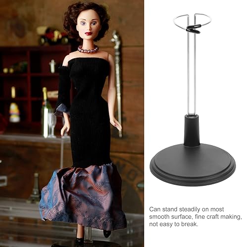 Miniatura 6 de Figures 4pcs Iron Doll Stand Black Doll Stand Action Figure Stands Adjustable Height Puppet Rack Expandable Waist Wire Doll Holder for Dolls Display