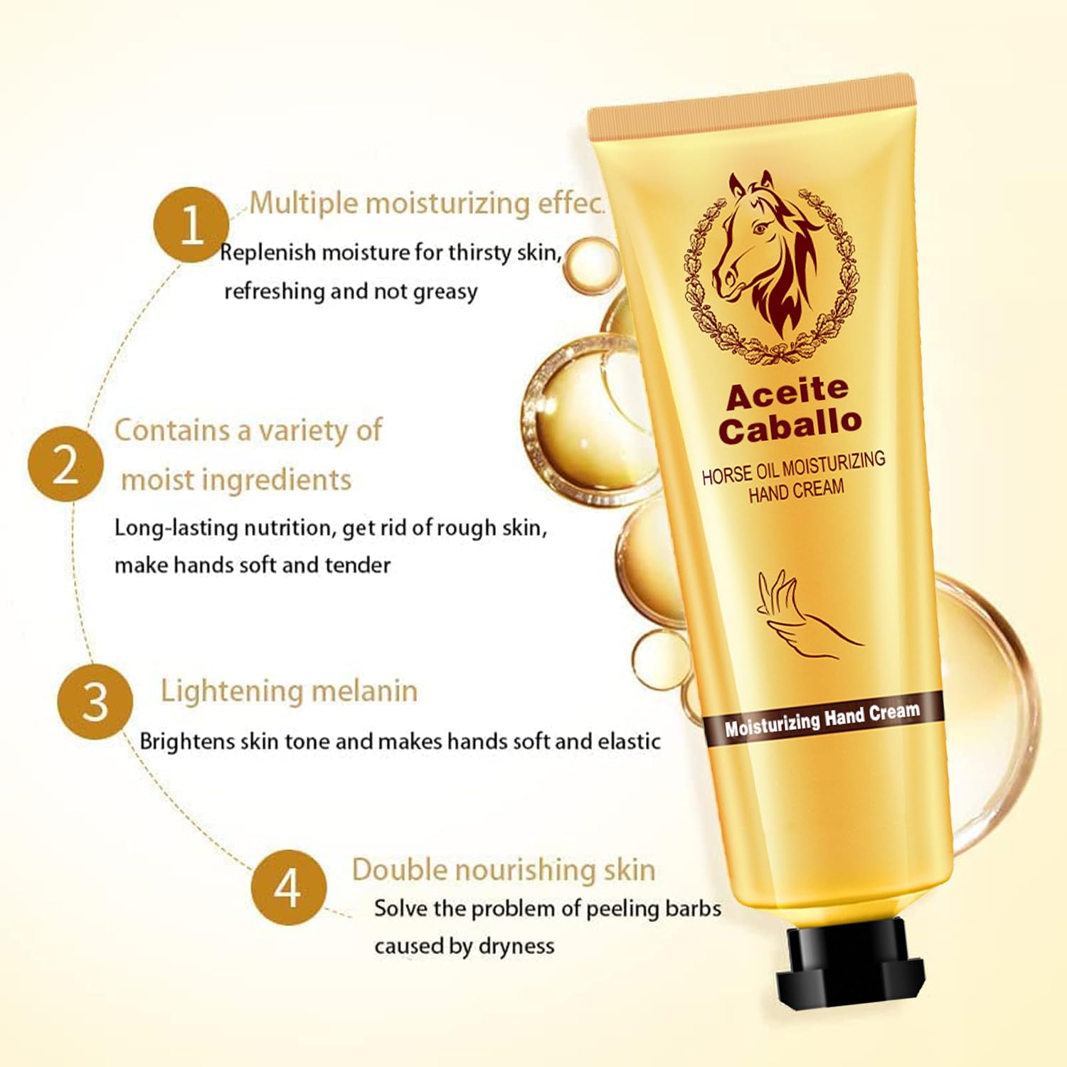 CREMA PARA CURAR LAS MANOS ELIMINA MANCHAS RESTAURA TU PIEL REJUVENECE TUS MANOS (3PCS)