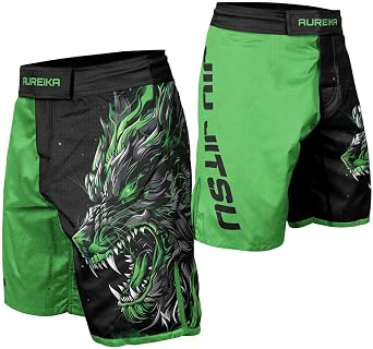 شورت قتال رجالي من Wolf شورت تدريب Jiu Jitsu معدات الكيك بوكسينغ للرجال لمصارعة MMA BJJ Boxing