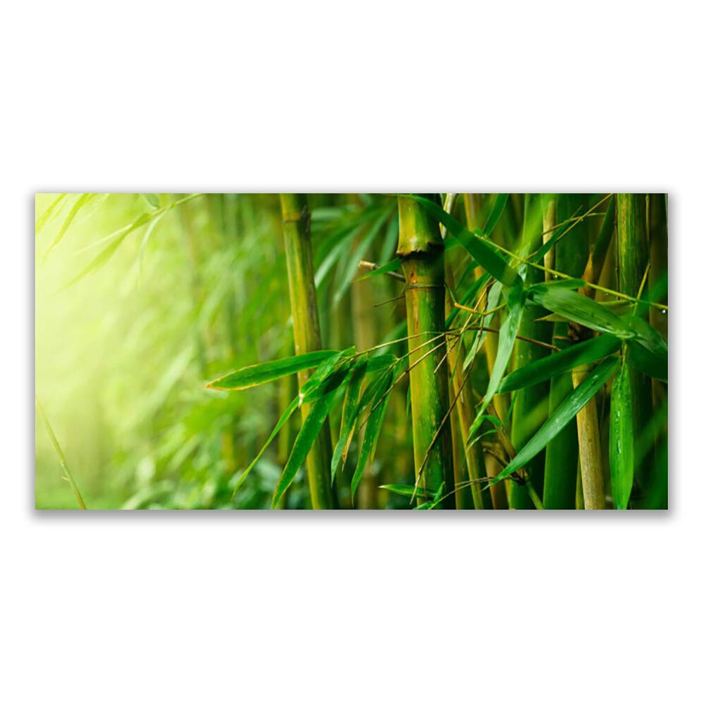 Tableau sur toile 140x70cm bamboo pour réchauffer un mur blanc vide