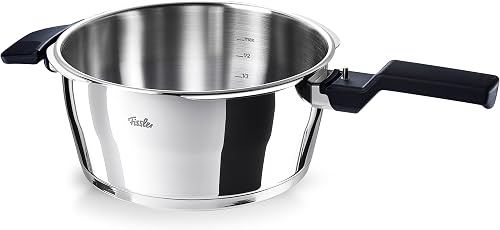 Fissler Vitaquick Pressure Cookers Set of 3 (2 Pressure Cookers with Metal Lids 3.5 L and 6 L, 1 Extra Glass Lid), Induction - 5