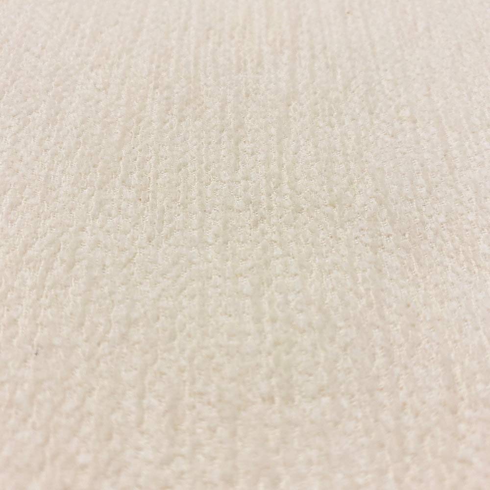 Kt KILOtela - Tissu oreiller uni chenille double face doux velouté très résistant 100 cm de long x 280 cm de hauteur, blanc