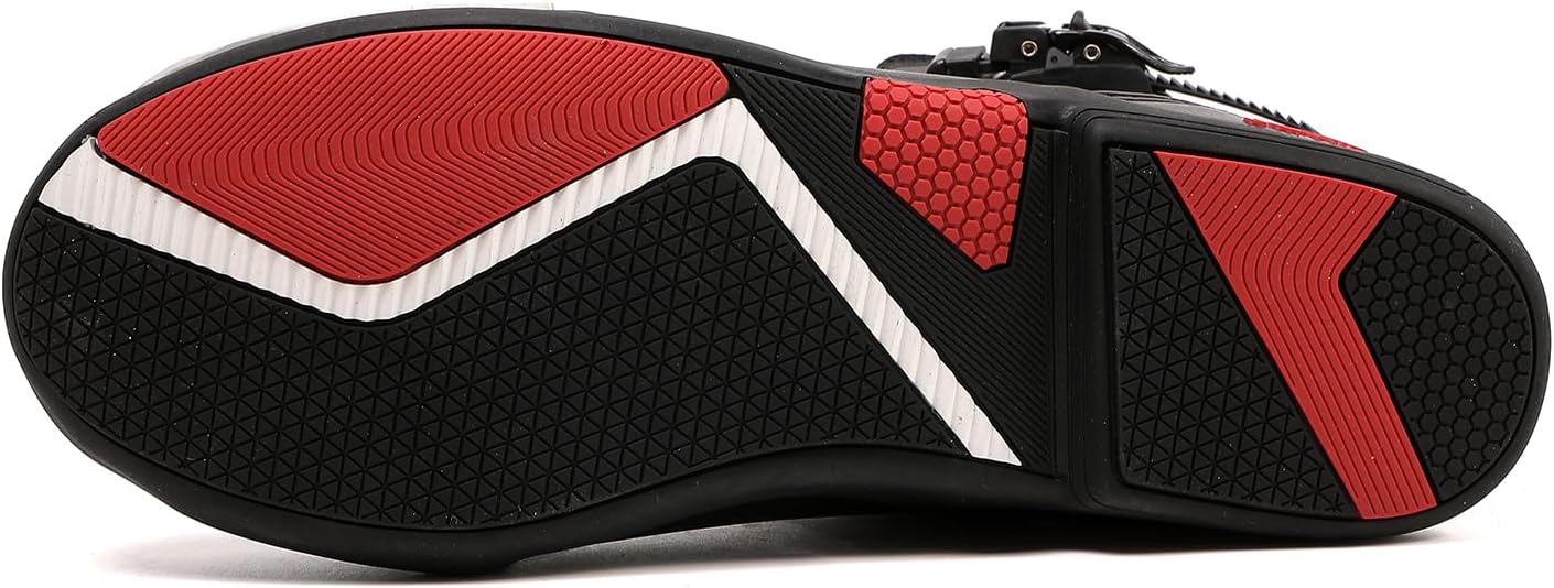 TEOKJ Motorcycle Shoes for Men and Women, Reinforced Street Riding Shoes with MOZ Closure System, Ankle Support, Anti-Slip Sole - Image 5