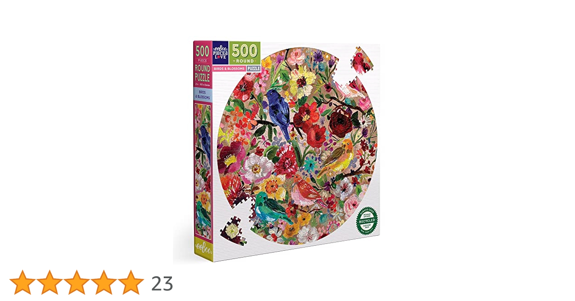 Amazon | eeBoo:Piece and Love Birds & Blossoms 500ピース