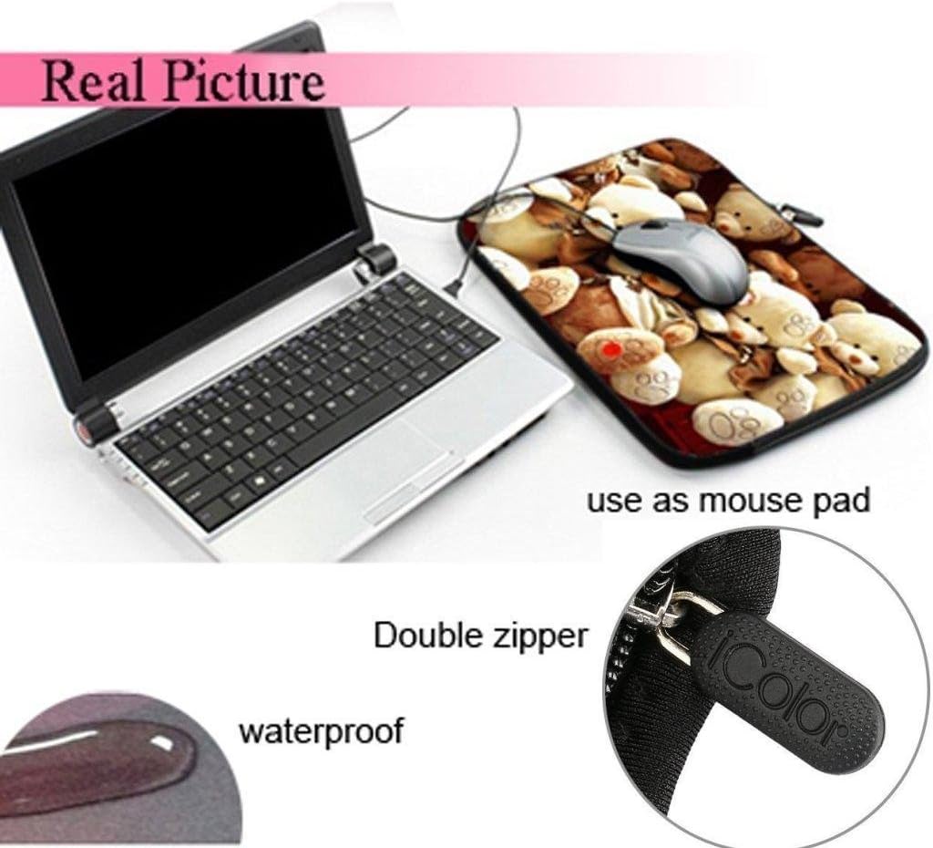 icolor 11.6" 12" Laptop Bag Case 12.2" 12.5 inch Tablet Computer PC Ultrabook Notebook Neoprene Protective Sleeve Carrier Cover Pouch Holder