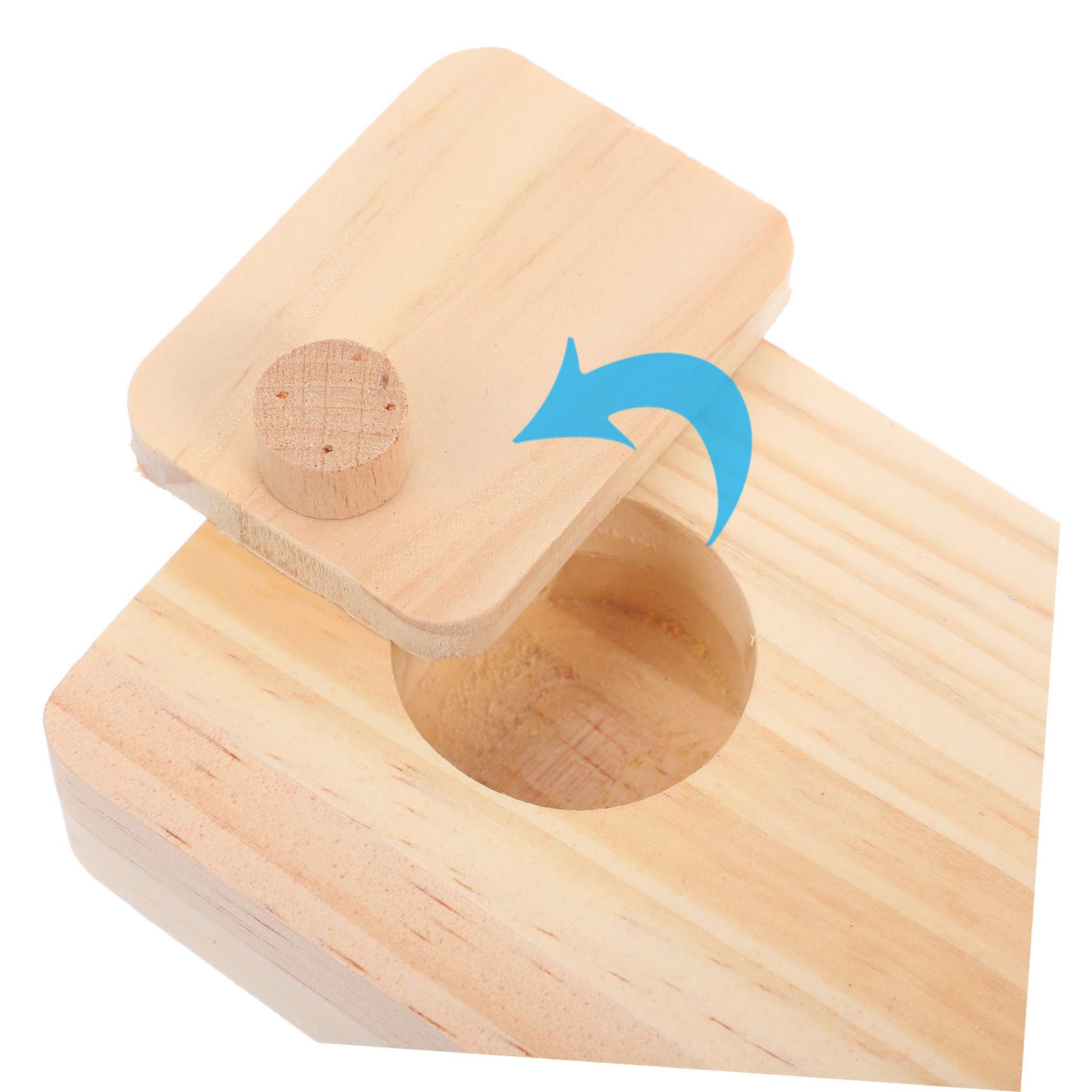 VANZACK 8piezas Juguetes De Madera para Animales Pequeños Puzzle De Snacks para Hamsters y Conejos Juguetes De Enriquecimiento y Comida Oculta para Mascotas Pequeñas