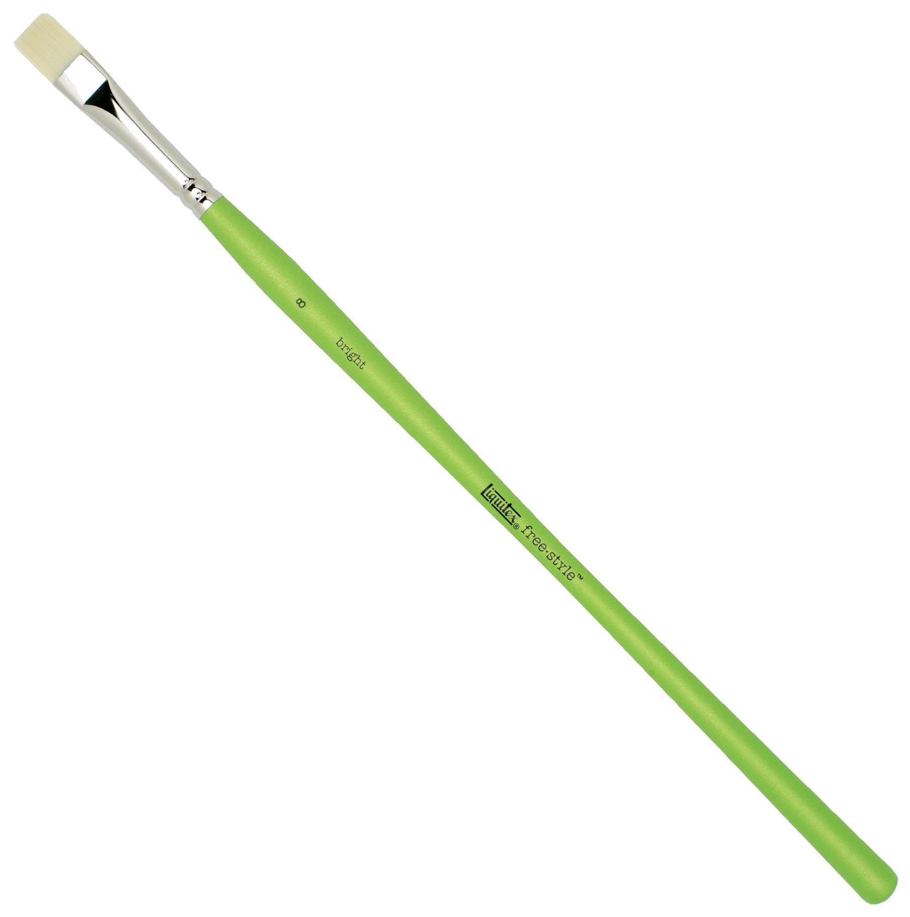Liquitex 1300208 Free Style Künstler - Pinsel, langlebig und formstabil aus hochwertigen synthetischen Faser für volle Kontrolle beim Farbauftrag -Flachpinsel, kurz - Nr. 8