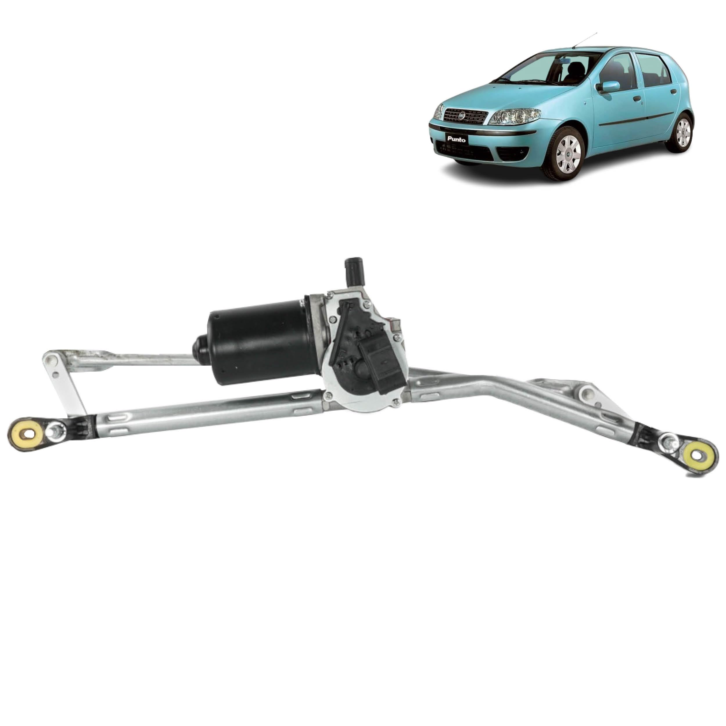 Motorino tergicristallo compatibile per Punto 2 (188) (1999-2010) (tiranteria + motore tergicristallo). 46524670, 46834851, 468348510, 517043250, 51704325