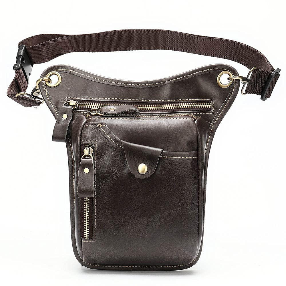 Borsa da gamba per escursionismo, zaino a vita, Marsupi da uomo in vera pelle, borsa da motocicletta, marsupio da uomo, marsupio in pelle, marsupio da gamba, marsupio da cintura, marsupio da cintura(S
