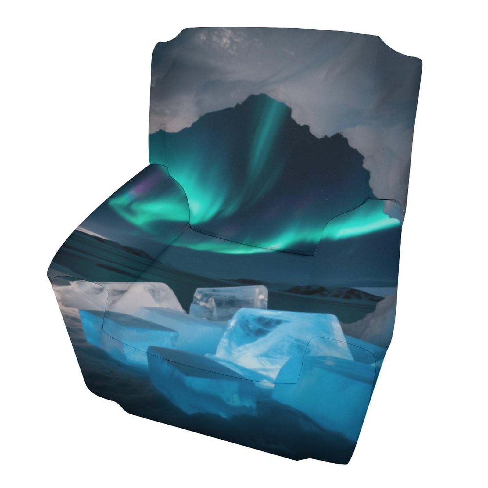 Fekiloot Style Ice Caves And Aurora Couch Cover Sofa Cover Sofa Slipcover