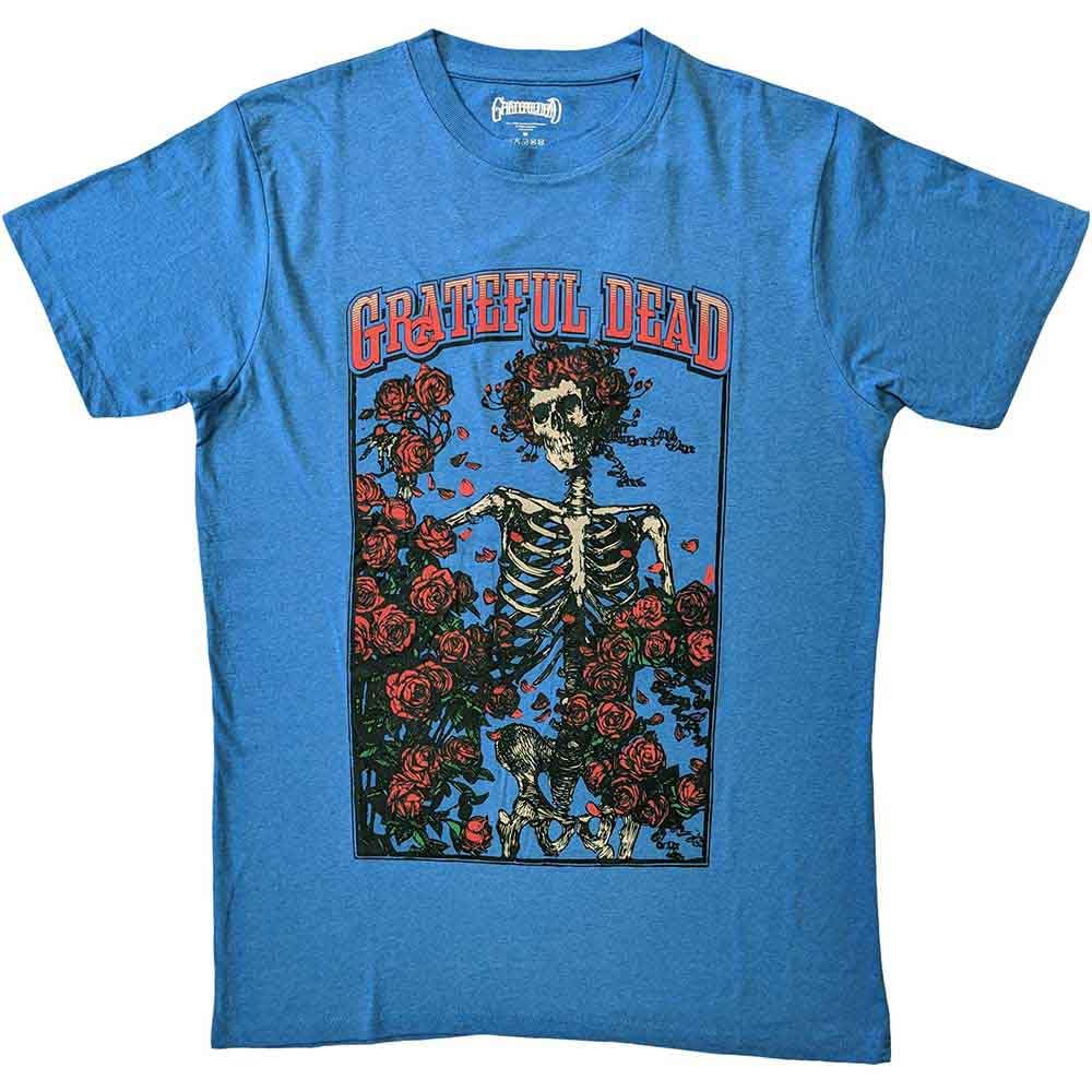 Rock Off officially licensed products Grateful Dead Bertha and Logo T Shirt L Blue