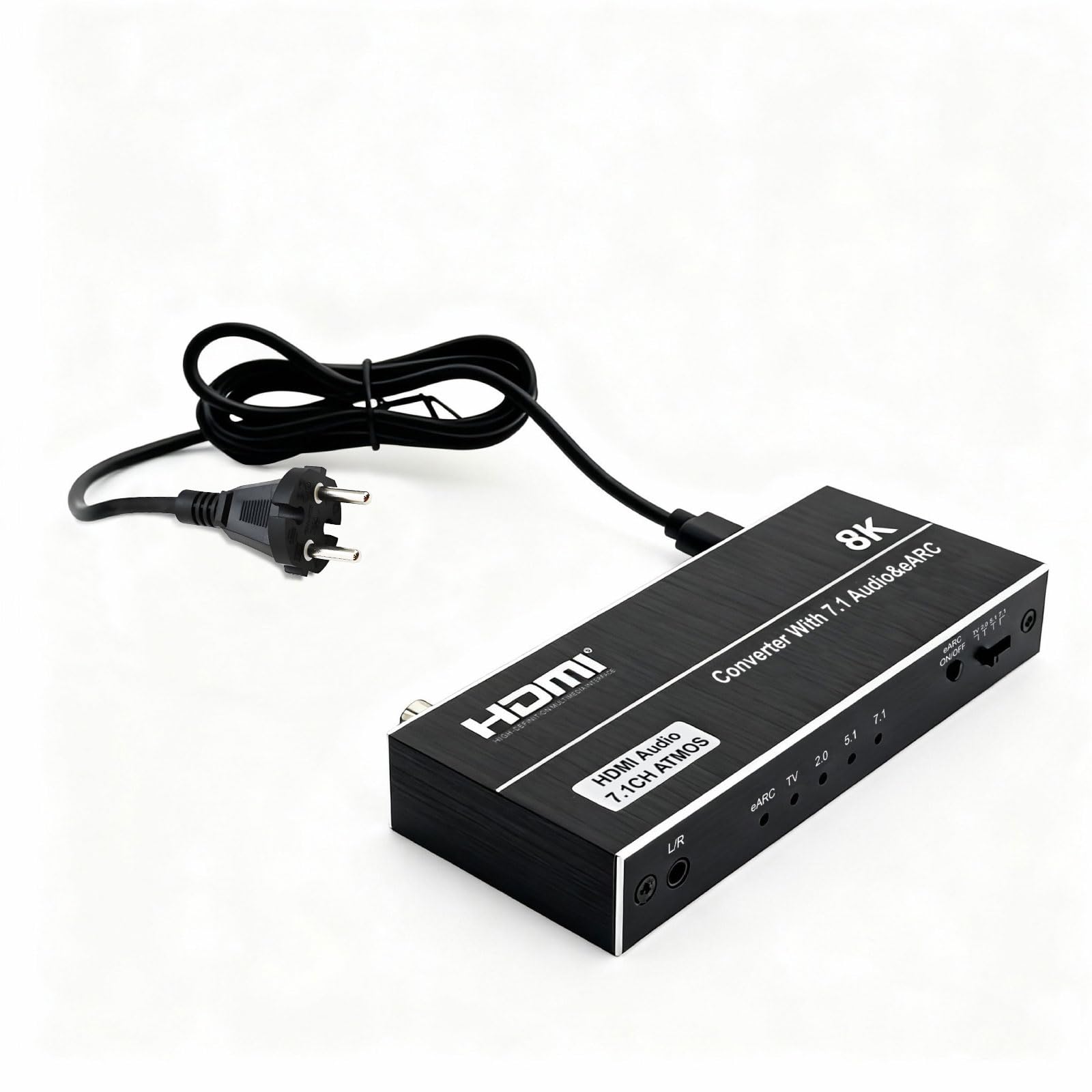 Estrattore audio HDMI 8K con eARC, 4K@120Hz 144Hz, 40Gbps HDMI 2.1, Dolby Atmos/DTS:X, ottico/coassiale/uscita audio da 3,5 mm per PS5, Xbox Series X/S, PC, home theater