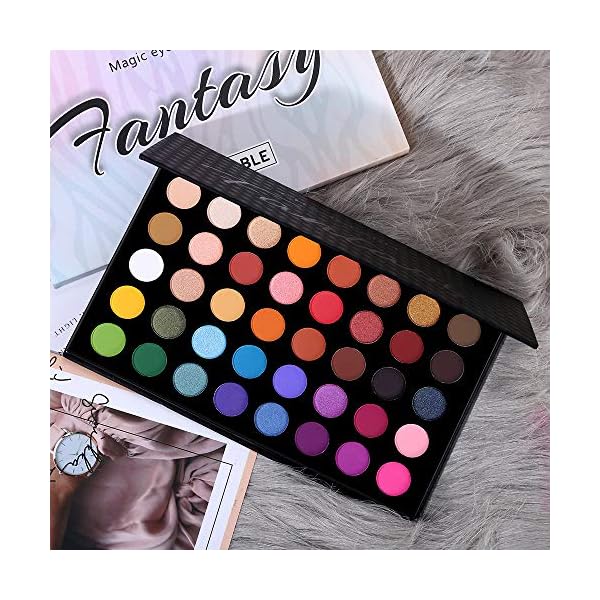 40-Colors-High-Pigmented-Shimmer-Matte-Eyeshadow-Makeup-Palette-Full-Spectrum-Artist-Glitter-Metallic-Waterproof-Creamy-Blendable-Eye-Shadow-Cosmetics-Color-1 CHARMCODE 40 Colors High Pigmented Shimmer Matte Eyeshadow Makeup Palette Full Spectrum Artist Glitter Metallic Waterproof Creamy Blendable Eye Shadow Cosmetics (Color 1)