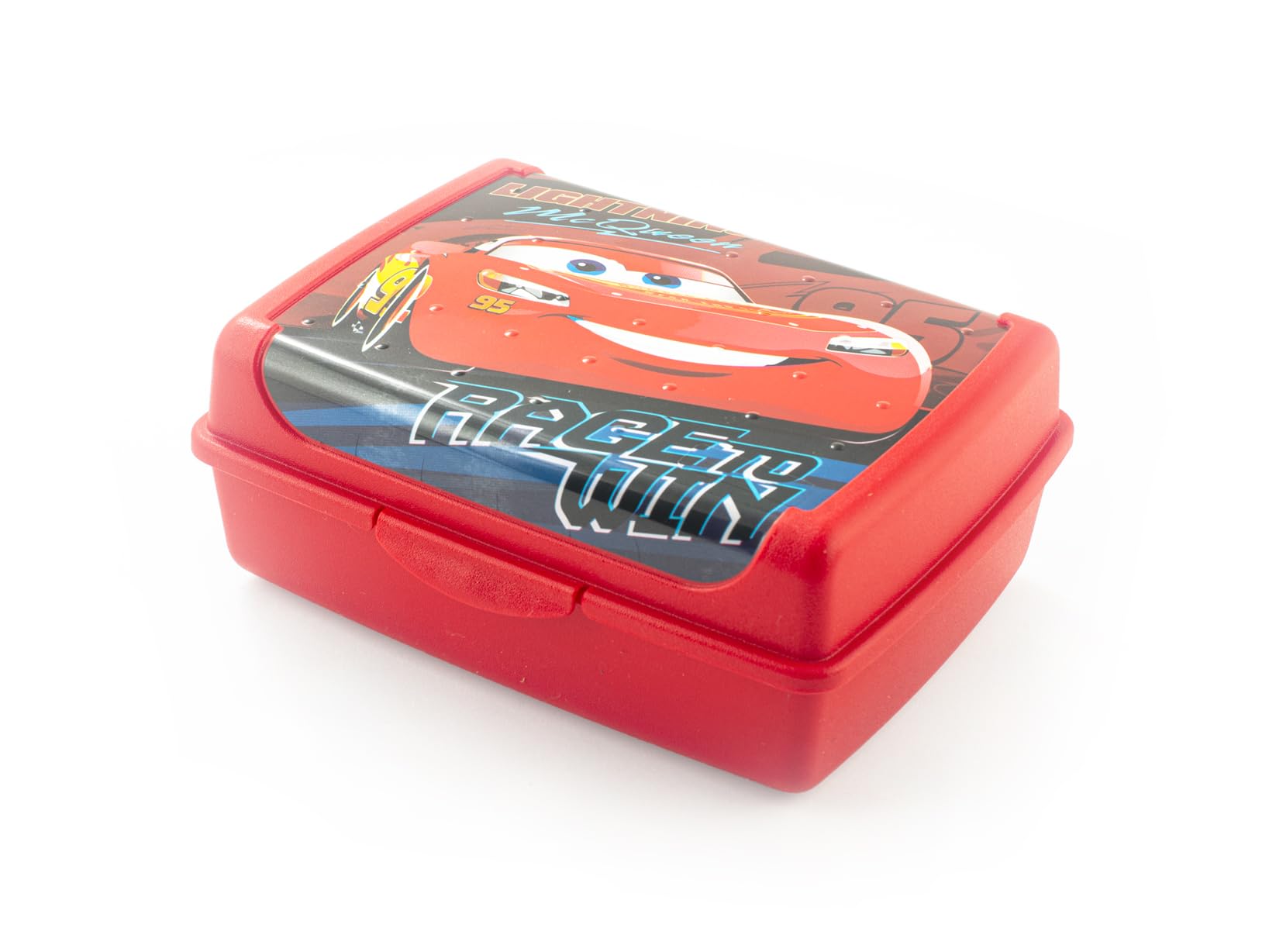 Lulabi Cars Race to Win Lunch Box, Polypropylene, Lunch Box, 17 x 13 x 6.5 cm