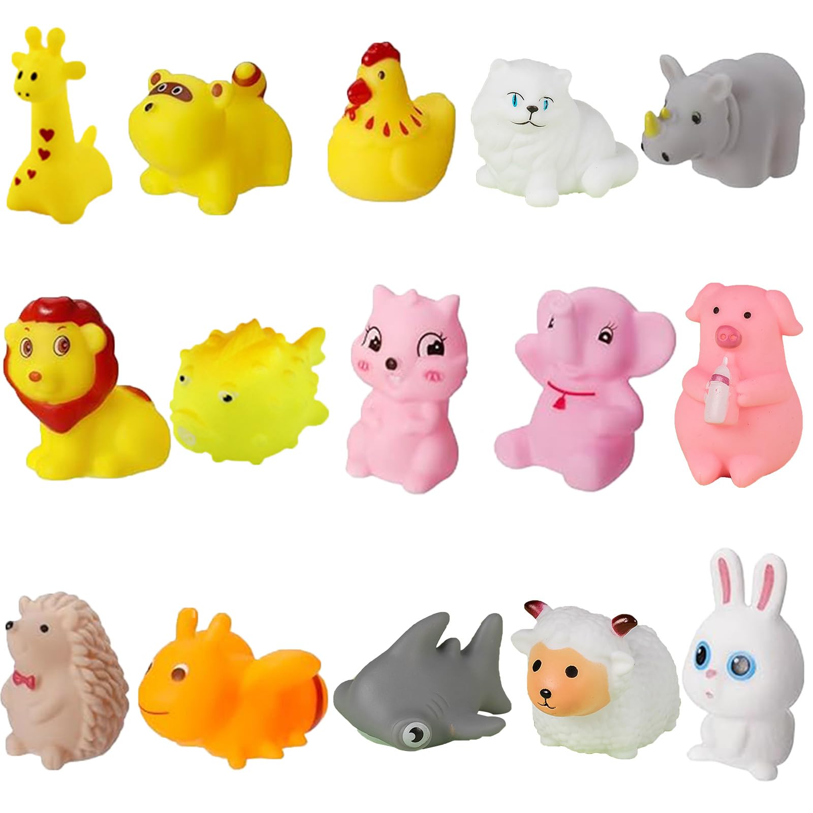15 Piezas de Juguetes Bañera, Juguetes Acuáticos para Niños, Juguetes Bañera Bebe, Juguetes de Animales para Niños a Partir de 1 Año, Juguetes de Piscina para Niños y Niñas