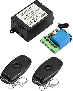 DC 12V 1CH 433Mhz RF Wireless Relay Remote Control Light Momentary Switch Transmitter with Receiver (1 Relay)