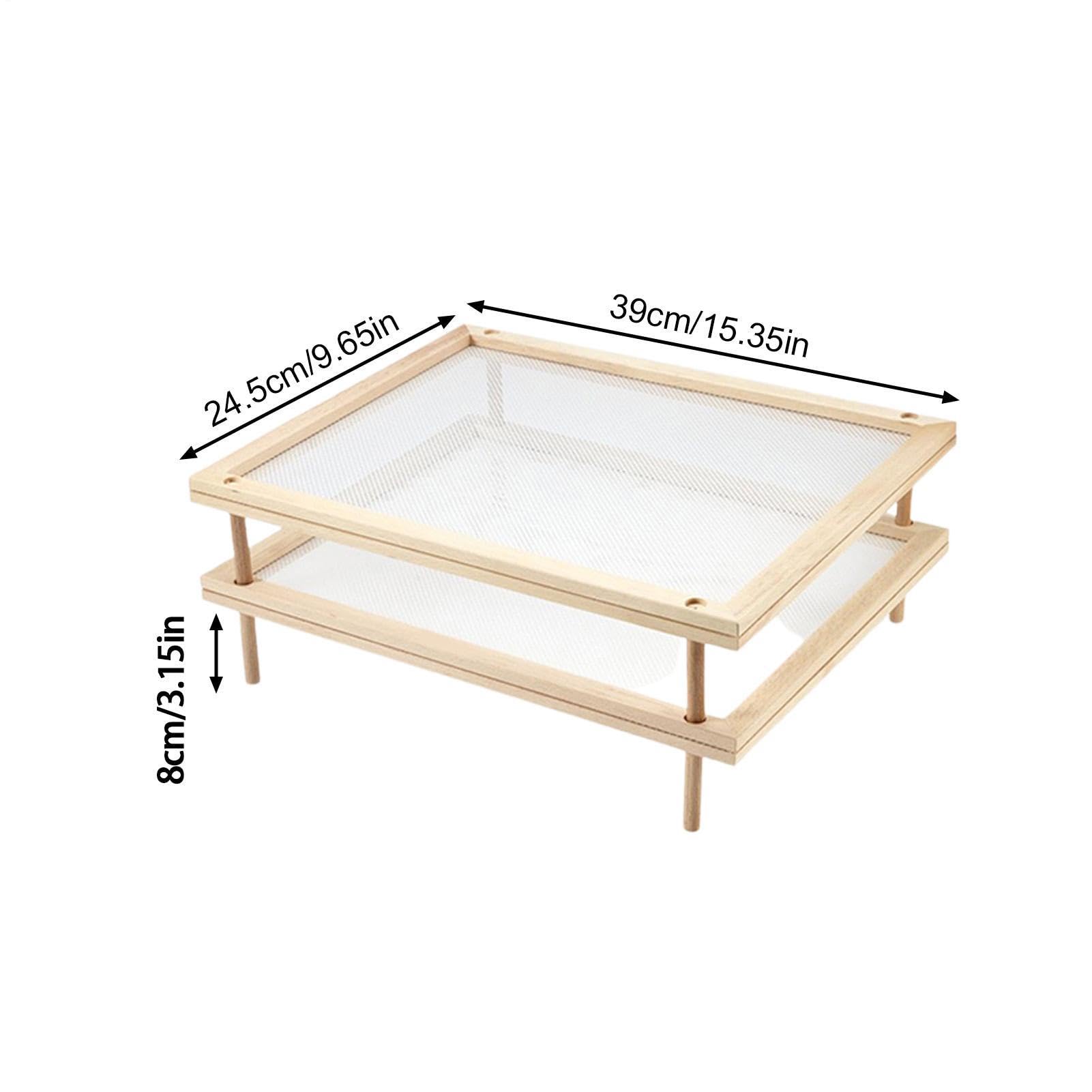 Égouttoir Pâtes Empilable - Séchoir Alimentaire Amovible, Support Rangement Ouvert | Grille de Déshydratation à Filet, Circulation d’Air Optimale For Séchage de Légumes et Stockage Cuisine Maison