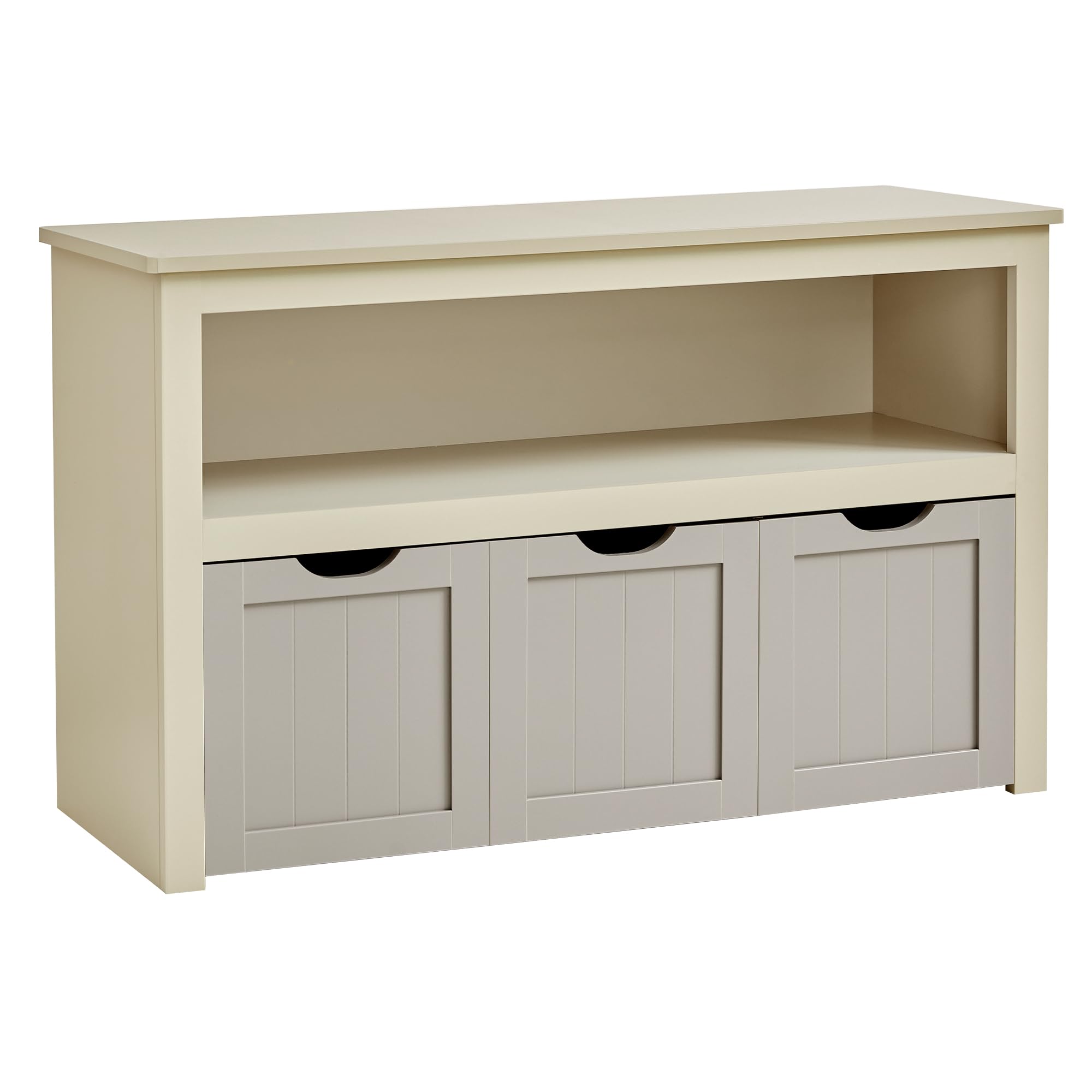 VASAGLE Meuble de Rangement pour Jouets, Étagère pour Enfants, Armoire, Commode, avec 3 Rangements à roulettes, pour Salon, Chambre, Salle de Jeu, 30 x 102 x 60 cm, Beige Sable LHS380K01