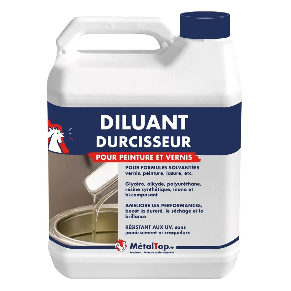 Metaltop - Diluant Durcisseur - IIncolore - RAL Incolore - Pot 1.8 L
