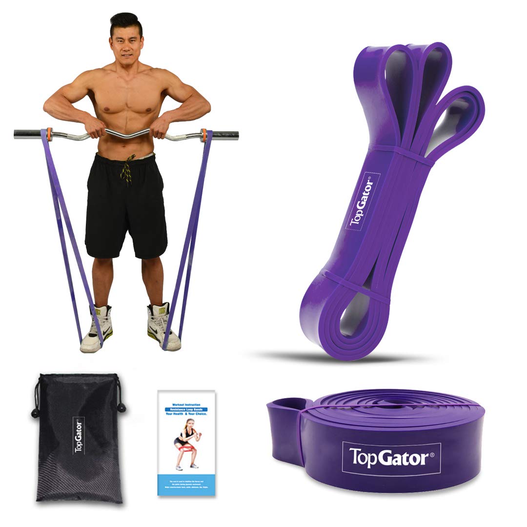 TopGator Powerlifting Pull up Exercise Resistance Bands for Pull-up Assist, Chin Ups, Stretch, Full Body Workout Training for Unisex (ã€Purpleã€‘ 35-85 lbs (15-38kg))(Material: Natural Rubber) (B08V42L1LS) Amazon Price History, Amazon Price Tracker