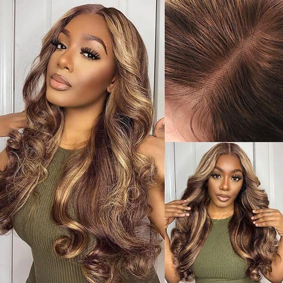 Estetica Wigs - Peace color CARAMELKISS | Golden Brown w/ Light Copper Blonde Hi Lumi by Estetica | Synthetic Wig – Wigs.com main image 2
