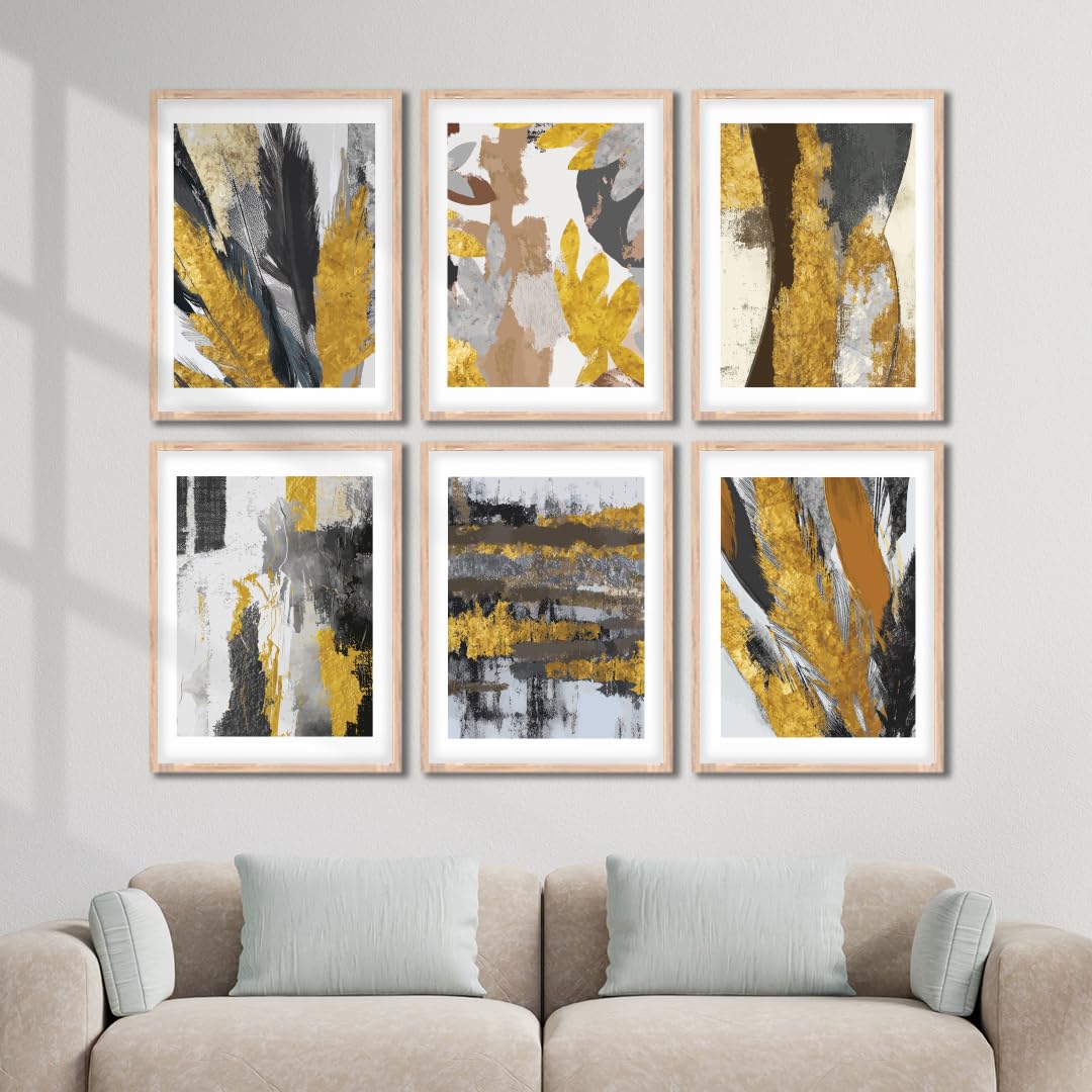 NoWorries Wall decor Paintings for living room - Premium Modern art Wall Poster Paintings for Home Decoration (Pattern-Minimal art) (10x13inches/13x17inches) Set of 6 (10x13 inches, ART ATTACK-3) (B0CTQXRX22) Amazon Price History, Amazon Price Tracker