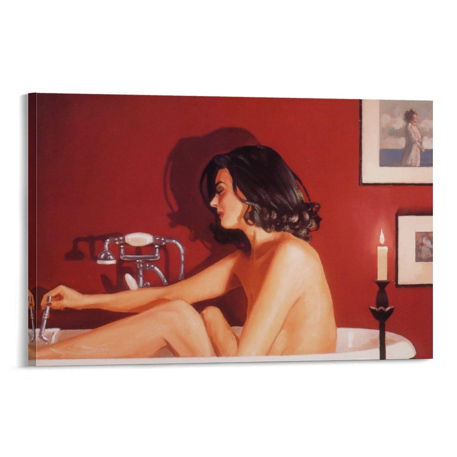 Prepare for a Night Wall Art Print by Jack Vettriano - Canvas Wall Art in Modern & Decorative Design - Picture Artwork & Poster Size 12x18 inch (30x45 cm)