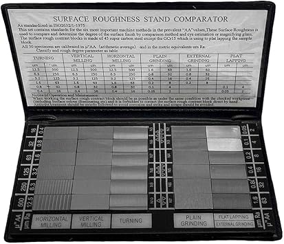 30 Pc Specimen Surface Roughness Comparator Composite Pocket Set