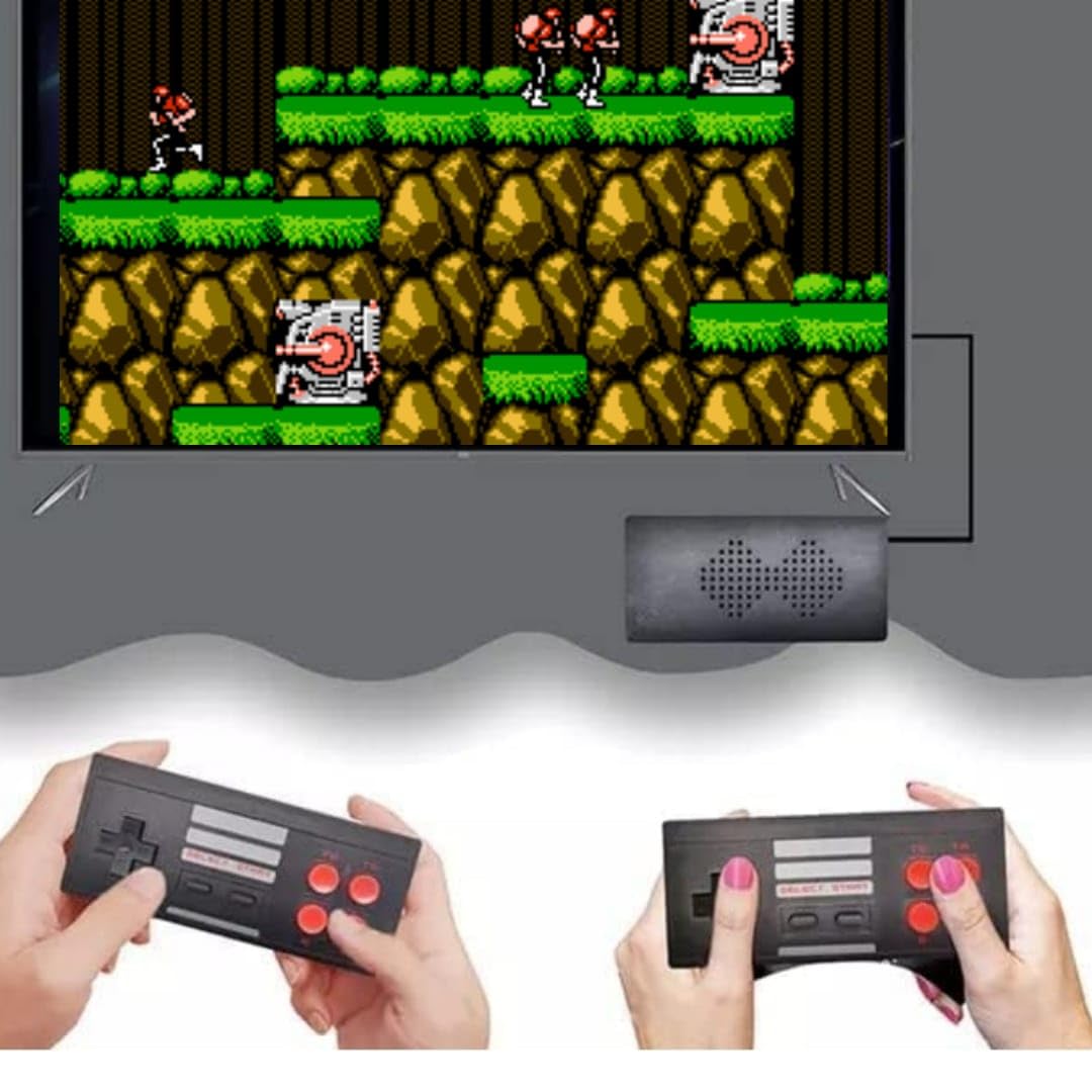 GAME GURU 8 Bit Video Game Console 620 U-Stick Extreme Mini Game Box Built-In 620 Games With Wireless Controllers,for 12 months and up,color Black 3