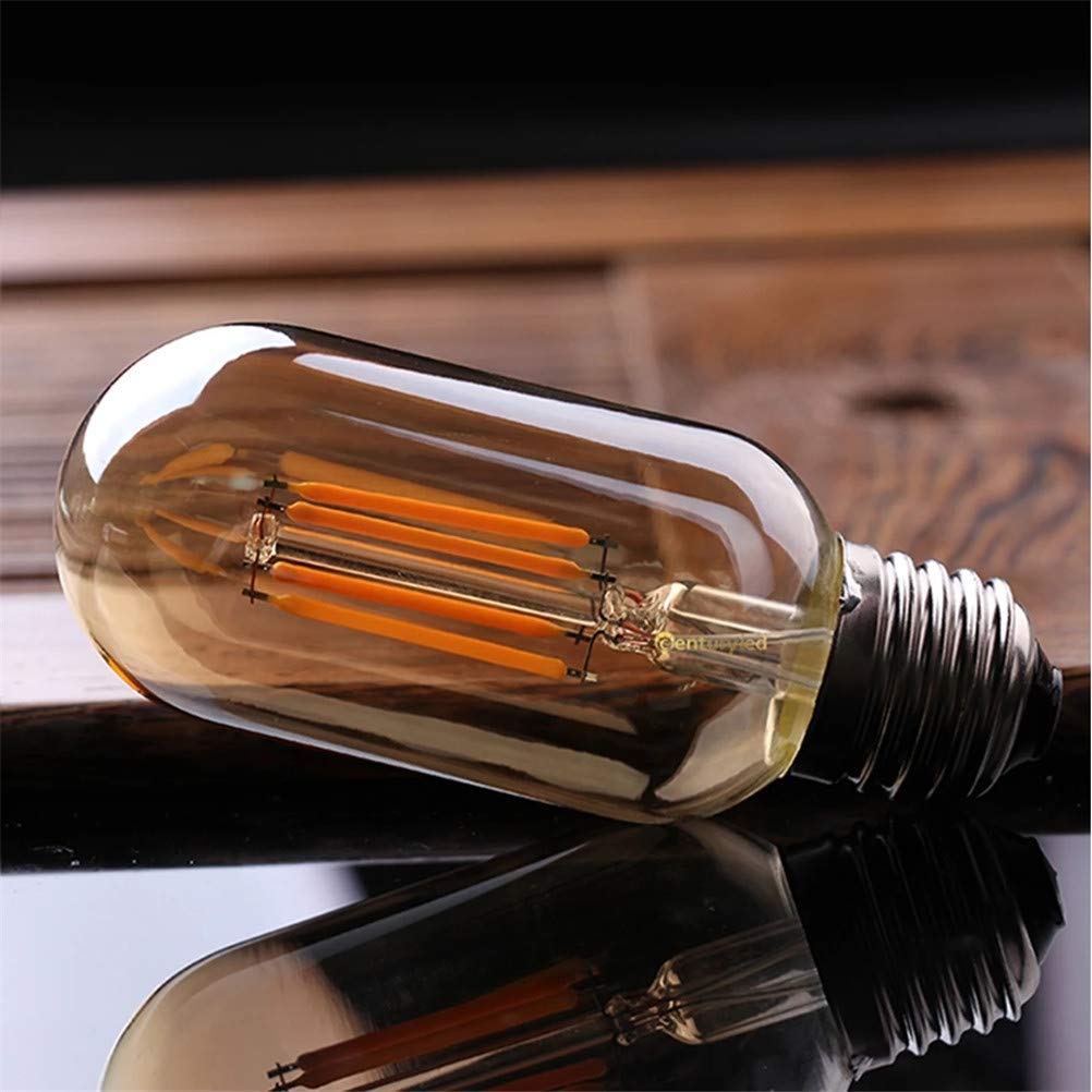 LED Edison Bombilla tubular T45 filamento de la bombilla 4W 2200K E27 para el hogar regulable bombilla LED decorativo 220v del bulbo,10pcs