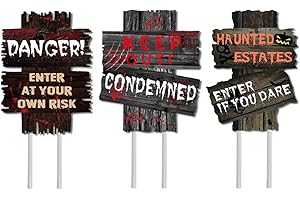 3 PCS Halloween Decorations Outdoor Halloween Yard Signs