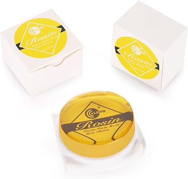 Violin Rosin 2 Pack Light Low Dust Natural Rosin for Violin Viola Cello Bows Yellow
