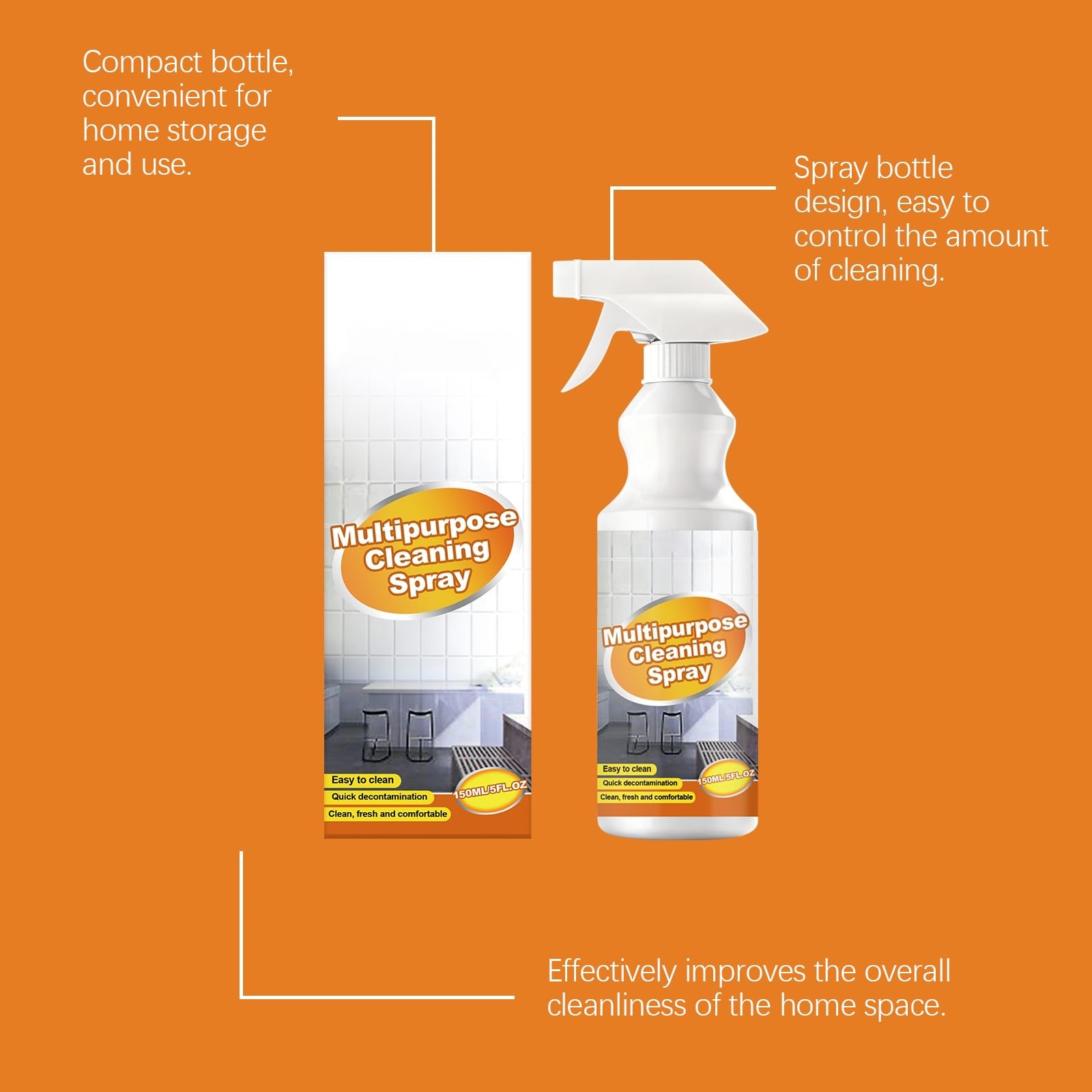 Limpiador de aceite de cocina de alto rendimiento, limpiador de espuma multifuncional, potente contra manchas de grasa y aceite, limpiador de hornos y hornos, apto para microondas y metales preciosos