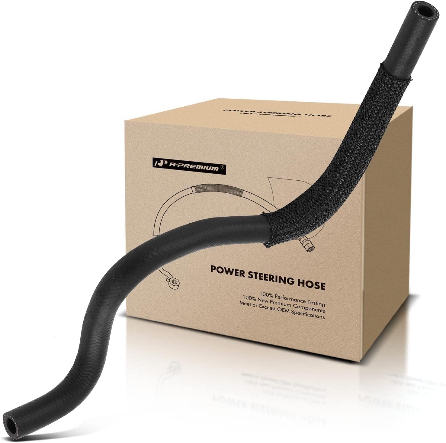 A-Premium Power Steering Return Hose Line Assembly Compatible with Nissan Frontier 2005-2017, Pathfinder 2005-2012, Xterra 2005-2015, 2.5L 4.0L 5.6L, Cooler To Reservoir