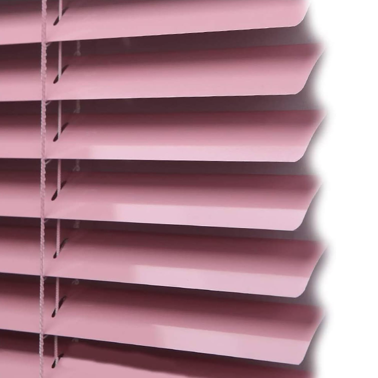 Rosa Aluminium-Metalljalousien,Sicht-,Licht- und Blendschutz,Tür Fenster Rollo Faltrollo Jalousette Aluminium Fensterjalousien,25-mm Lamellen-Rollo,mit Zubehör,Breite x Höhe (90x100cm)