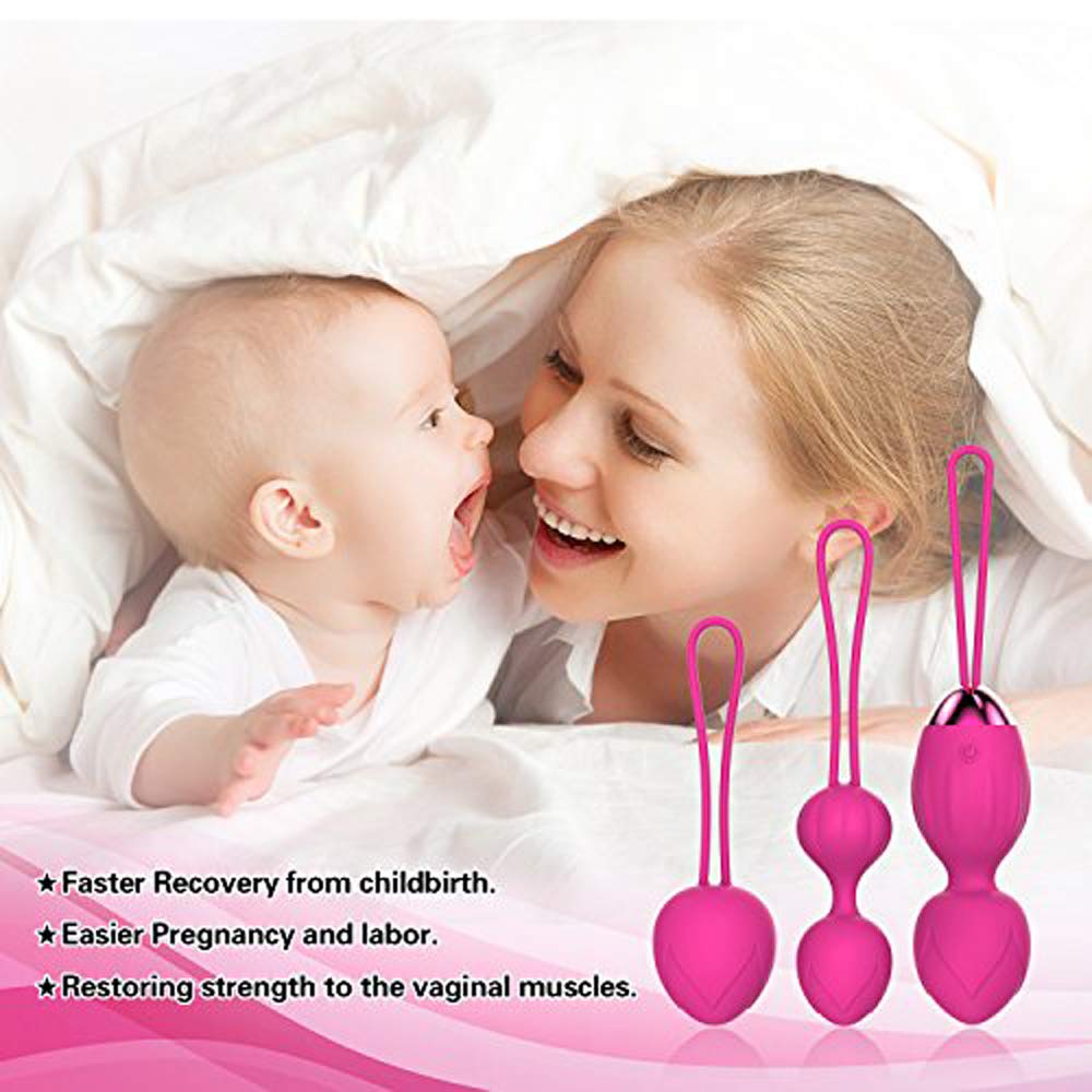 Palline di kegel-2 in 1 Pesi per esercizi Ben Wa Set di palline palline vagine per donne Principianti e piacere Medico consigliato per il controllo della vescica e esercizi per il pavimento pelvico