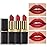 evpct 3Pcs Red Matte Lipstick Set for Older Women Long Lasting, Dark Light Bright Ruby Berry Red Matte Velvet Long Lasting Lipstick Waterproof Smudge Proof 24 Hours Original Lip Stick Stain Makeup Kit