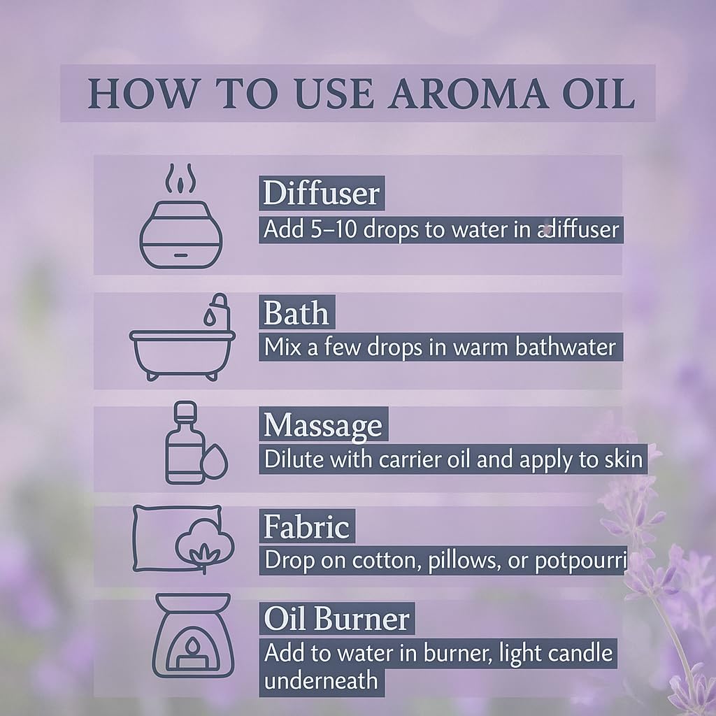AROMATIKA Aroma Oils, Lavender & Jasmine Essential Fragrance Oil 10 ml for Home Fragrance, Diffuser, Burner for Home, Office & Hotel (Pack of 2) 3
