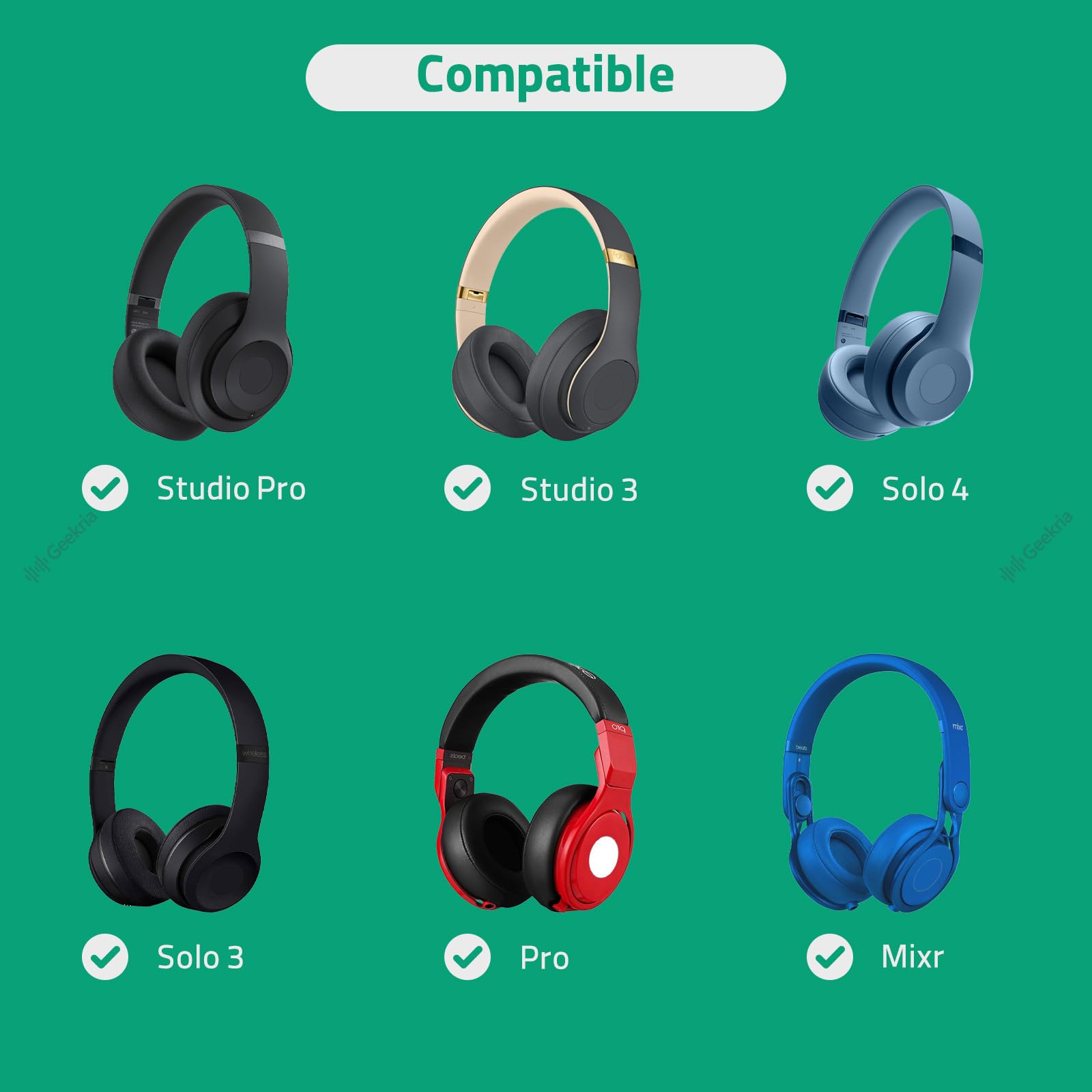 Amazon | Geekria ケーブル 互換性 オーディオコード ビーツバイ