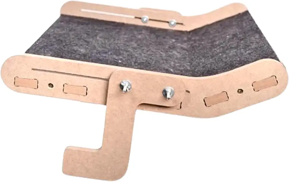 Cama Janeleira para Gatos, Suporte de Janela e Varanda em Madeira, Capacidade até 25kg, Plataforma de Descanso