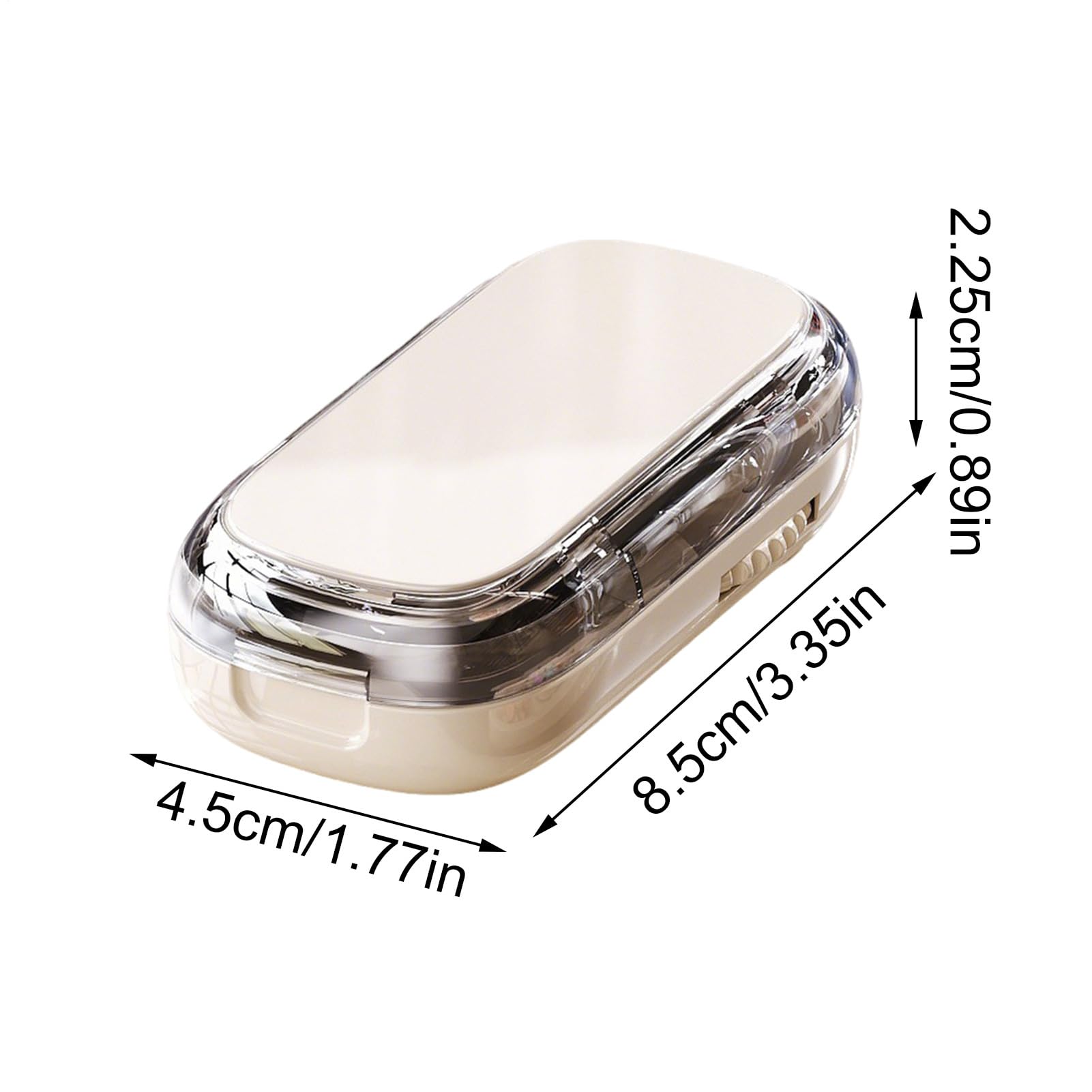 Cutter di pillole, splitter d i pillol-e con lama, taglierina d-i medicina professionale regolabile, taglierina portatile con scompartimento dis stoccaggio, cassa dies pillola per pillo-le 2 in 1