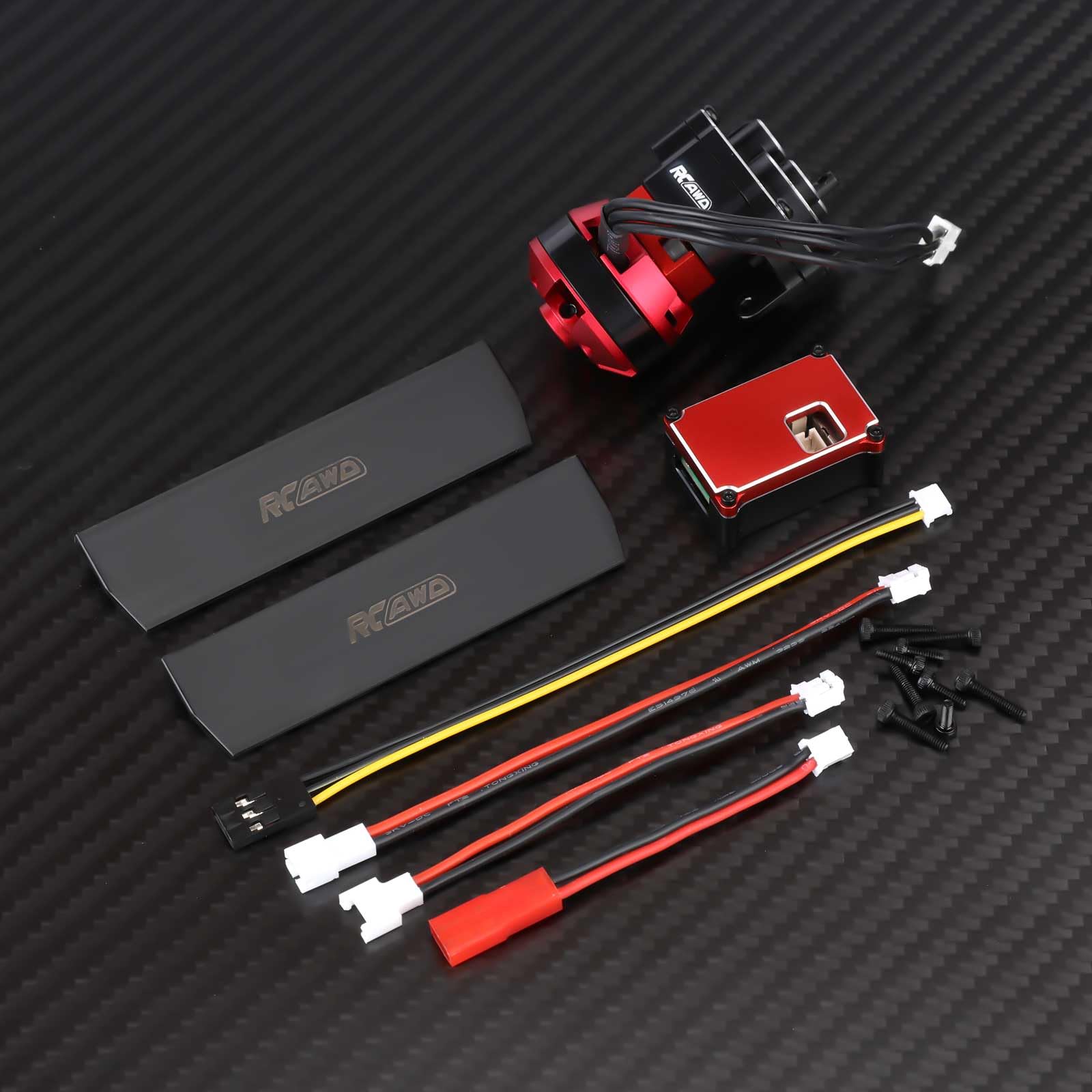 RCAWD 2204 3500KV Brushless Outrunner Motor Transmission with 30A Brushless Esc Pedals for 1/18 TRX4M Series Upgrades Part